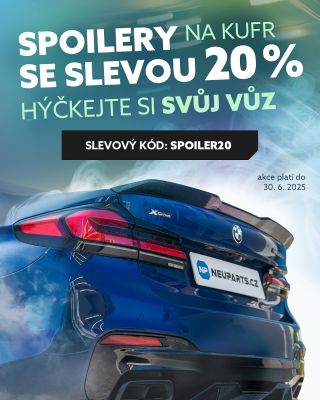Teď je ten správný čas na UPGRADE! 🏎️ ⚡️Na našem e-shopu právě běží AKCE s 20% slevou na všechny spoilery na kufr! 📦Stačí...